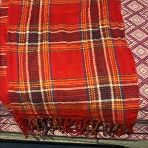 Scarves  red plaid